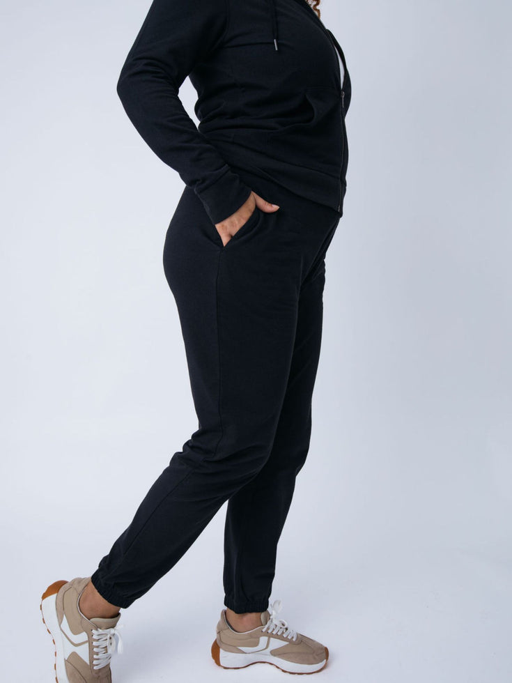 Women’s Terry Jogger Pack | Black + Odyssey Blue | Fresh Clean Threads