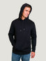 Men's Hoodie Pullover Black Fleece