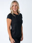 Women's T-shirts All Black Crew Neck 3-Pack | Fresh Clean Threads