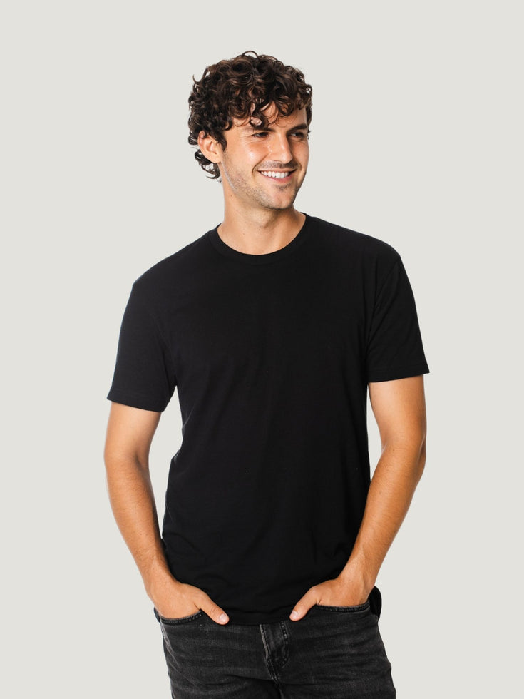 Black Friday All Black 10-Pack | Black Crew Neck T-Shirt Basics | Fresh Clean Threads
