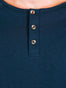 Navy Slim Fit Long Sleeve Henley FINAL SALE