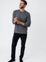 Carbon Grey | Long Sleeve Henley | Fresh Clean Threads