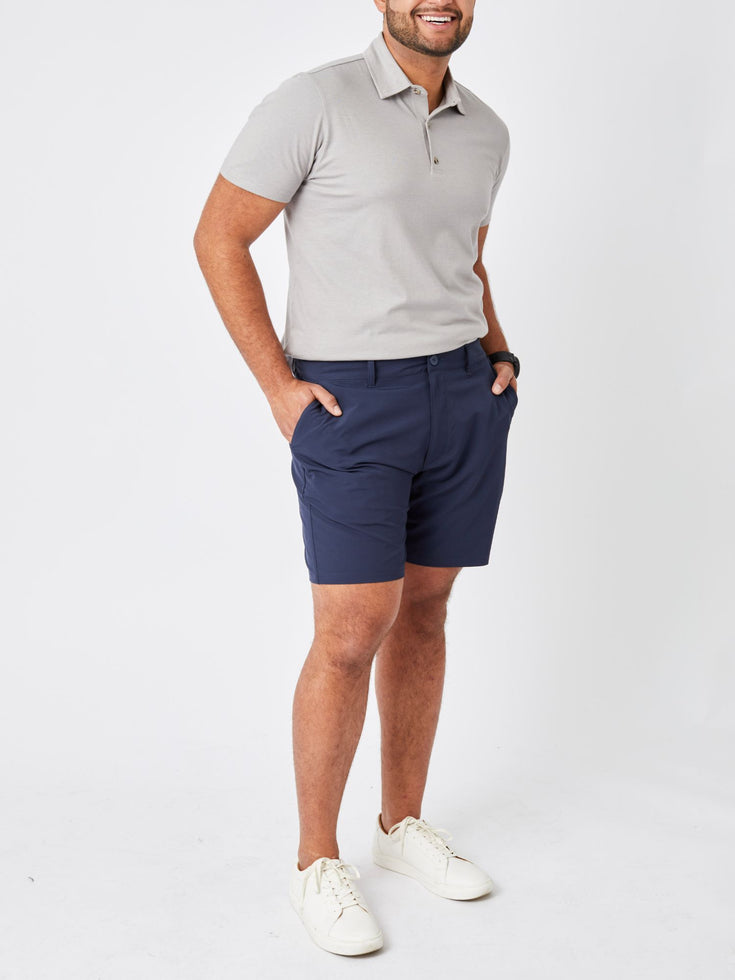 Studio model size 36 | Navy Everyday Short | Fresh Clean Threads