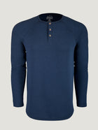 Navy Slim Fit Long Sleeve Henley FINAL SALE