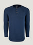 Navy Slim Fit Long Sleeve Henley FINAL SALE