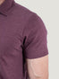 Burgundy Torrey Polo Sleeve detail | Fresh Clean Threads