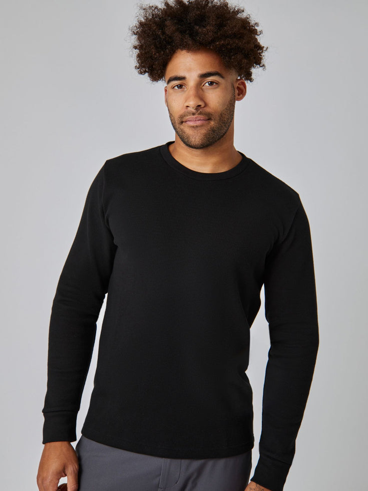 Model in Black Thermal Size Large | Fresh Clean Threads