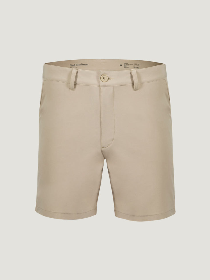 Khaki Everyday Shorts | Fresh Clean Threads