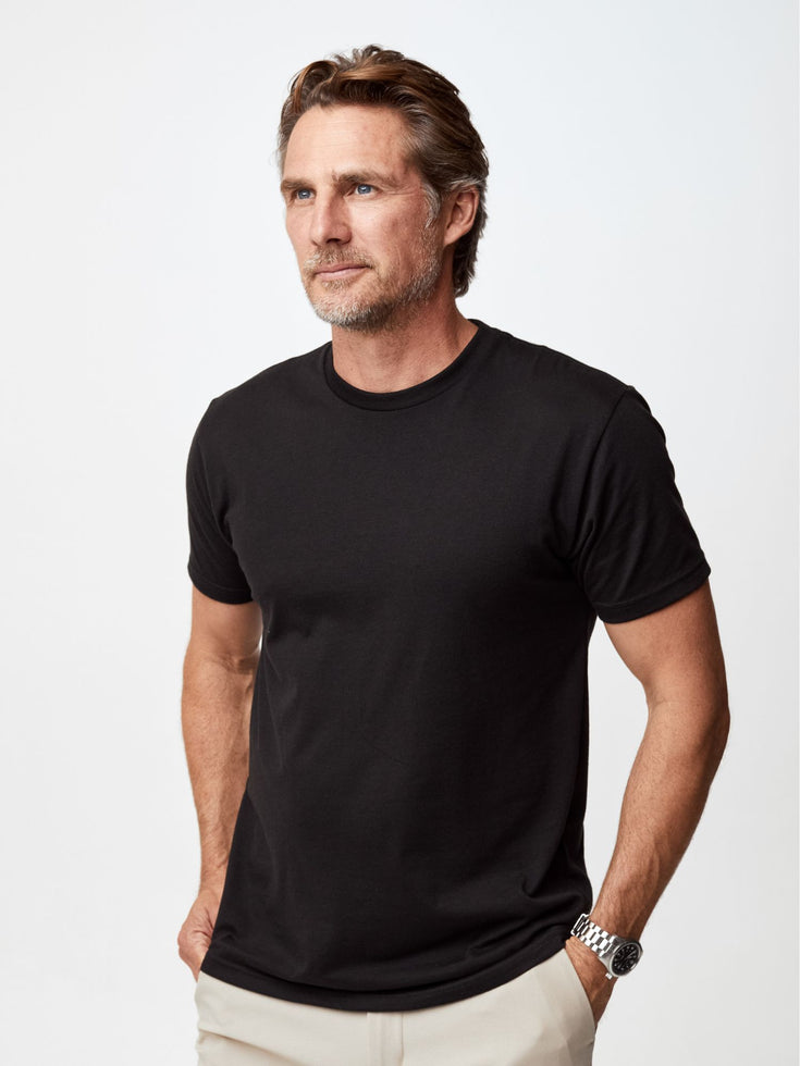 Black Crew Neck 5-Pack with Membership | Fresh Clean Threads