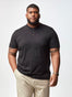 Men's Black Short Sleeve Henley | Fresh Clean Threads