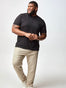 Black Short Sleeve Henley Shirt for Men | Fresh Clean Threads