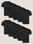 All Black Crew 10-Pack of Mens Tees | Fresh Clean Threads