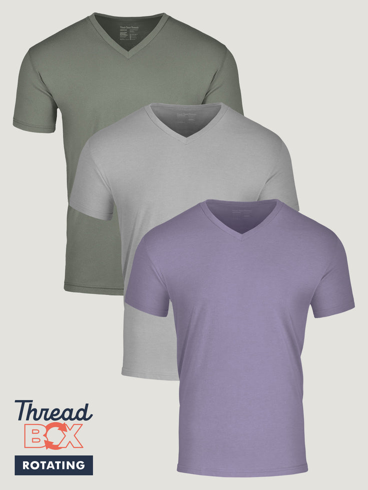 Bold V-Neck Tee 3-Pack | Subscription Wardrobe Essentials at FCT