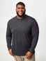 Long Sleeve Henley in Charcoal | FCT