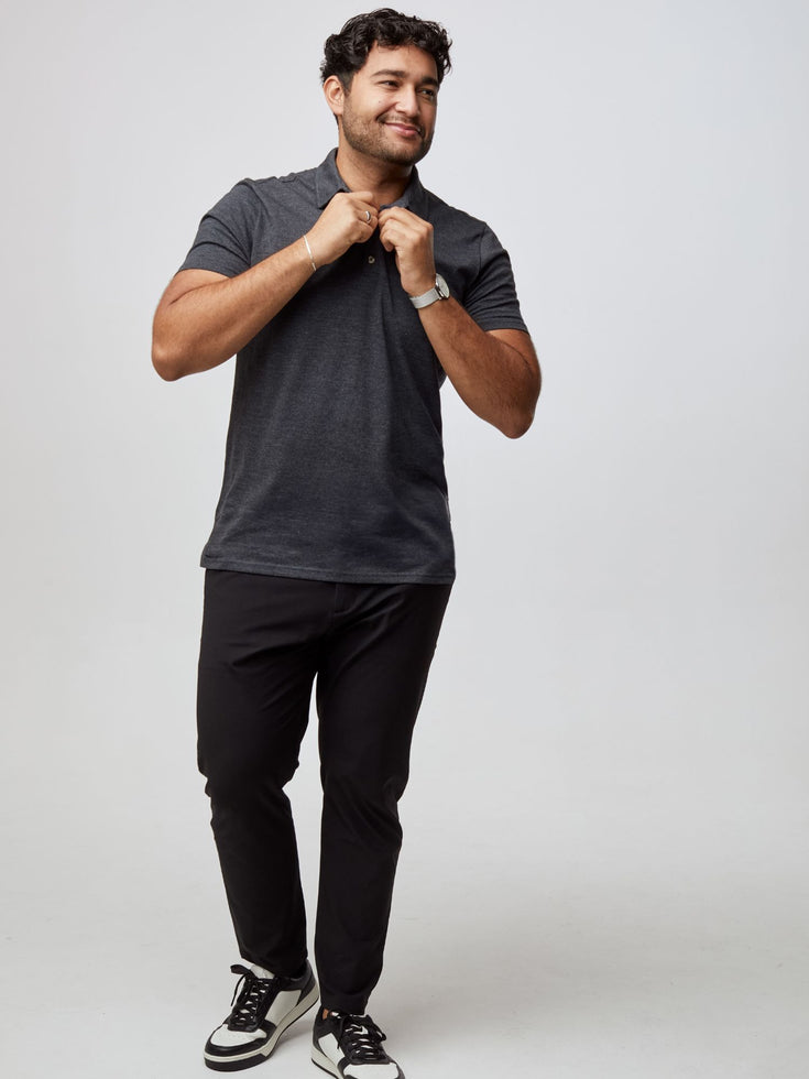 Charcoal Torrey Polo | Fresh Clean Threads