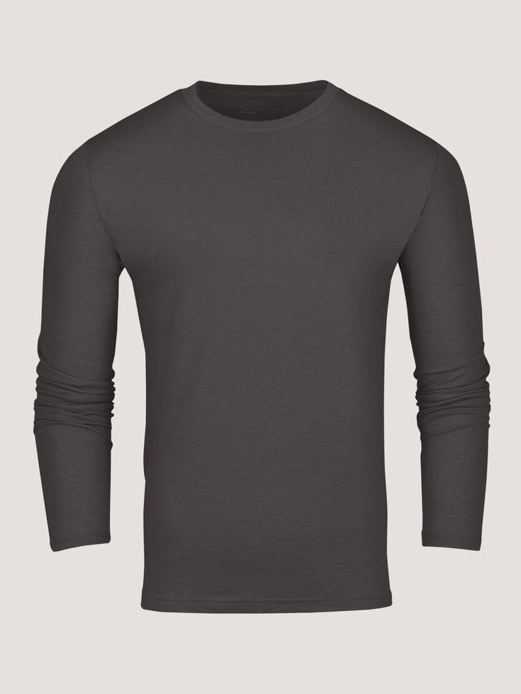 Men's Long Sleeve T-Shirt in Concrete Grey | Shop Sizes S-4XL & Tall