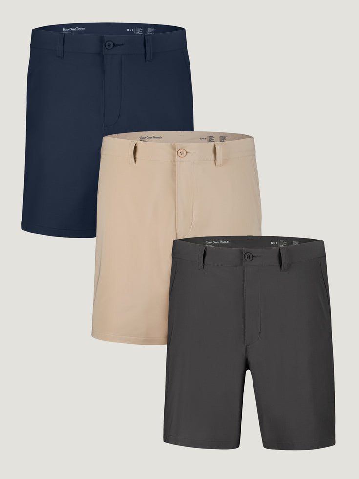 Everyday Shorts 2.0 | Essentials 3-Pack | Fresh Clean Threads