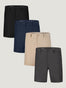Everyday Shorts 2.0 Staples 4-Pack | New Fit Mens Shorts | Fresh Clean Threads
