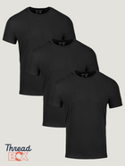 All Black Subscription 3-Pack | Crew or V-Neck | Fresh Clean Threads