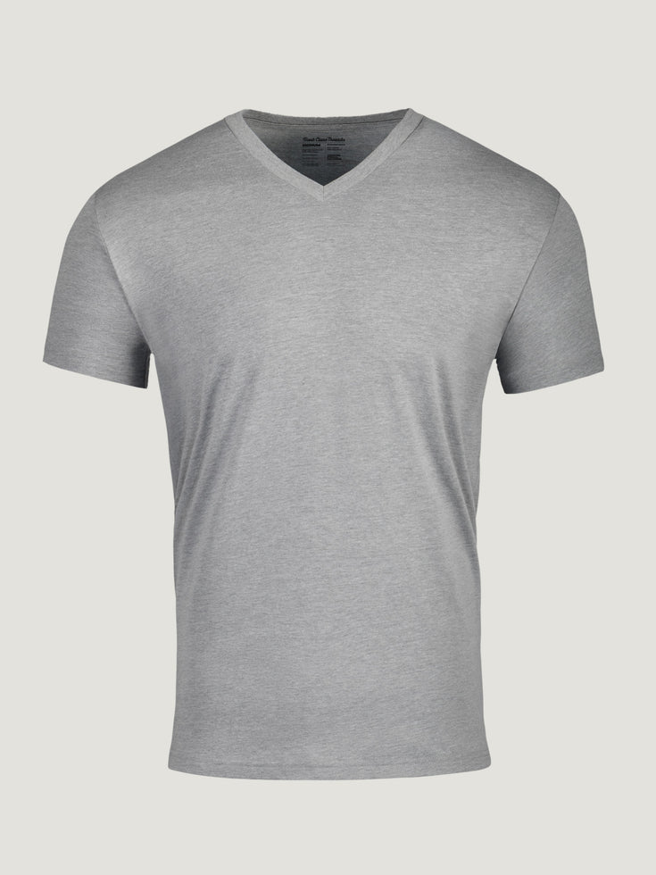 Heather Grey V-Neck Tee | Fresh Clean Threads