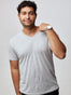 Men's Heather Grey V-Neck Tee | Fresh Clean Threads