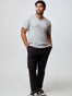 Men's V-Neck Tee in Heather Grey | Fresh Clean Threads