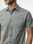 Mercury Green Short Sleeve Button Up | Fresh Clean Threads