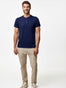 Men's Midnight Blue Henley | Fresh Clean Threads