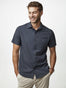 Navy Short Sleeve Stretch Button Up Shirts | Comfy, Durable & Built to Last