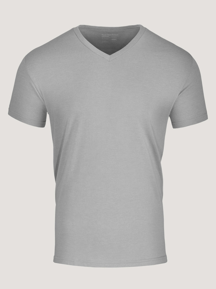 V-Neck Tees | Men's V-Necks at FCT | Now Available in Pebble Grey