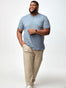 Men's Blue SS Henley Wedgewood | Fresh Clean Threads