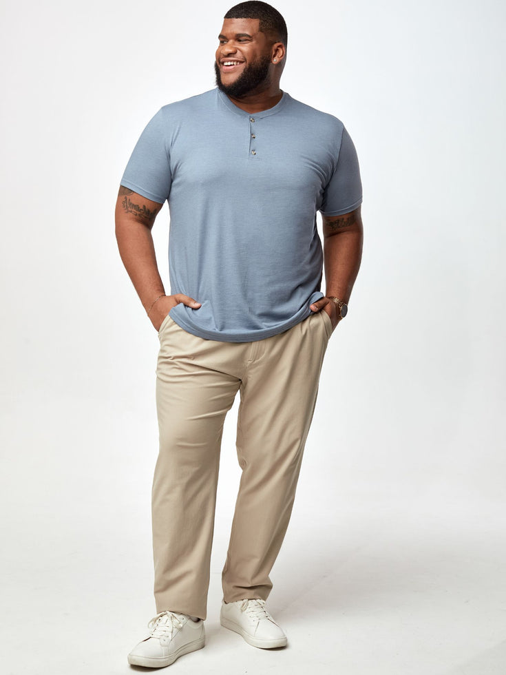 Short Sleeve Henley Men's Shirt | Fresh Clean Threads
