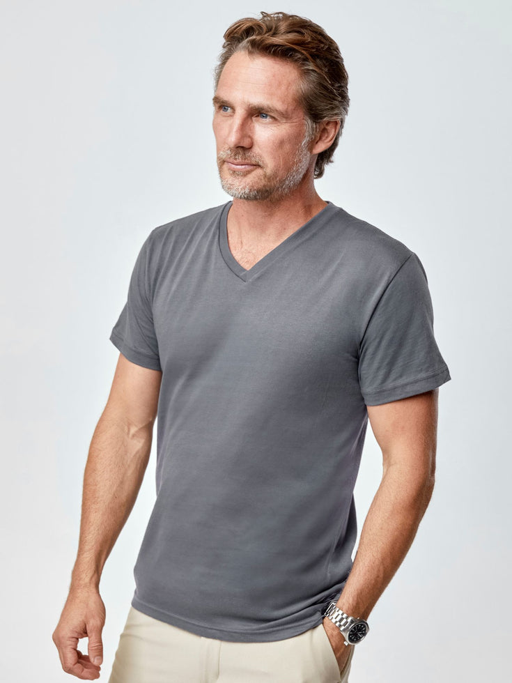 Men's Slate V-Neck Tee Shirt | Fresh, clean, and always comfy