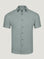 Mercury Green Short Sleeve Stretch Button Up | Fresh Clean Threads