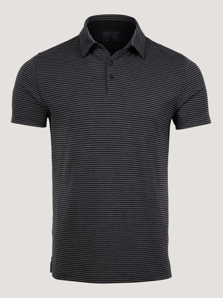 Premium Men's Polos | Super Soft, Striped Performance Polos 