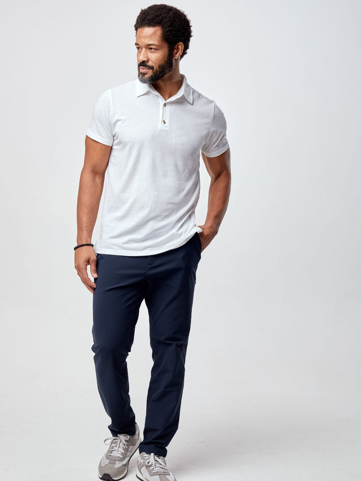 Men's Polo | White | Fresh Clean Threads