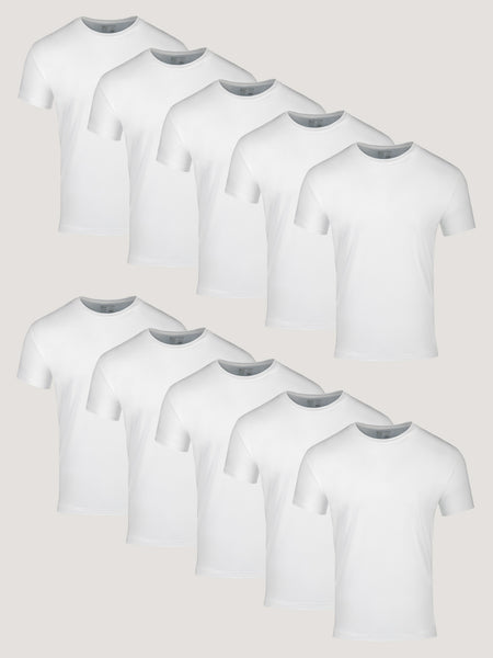 All White Crew 10-Pack