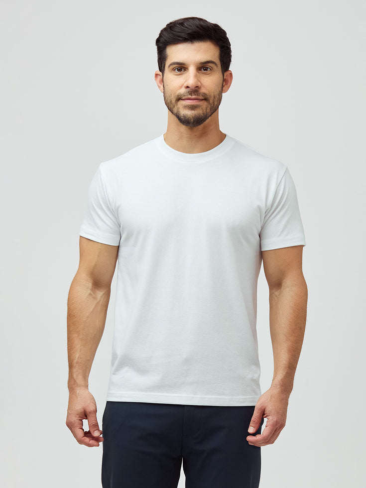 White Crew Tee | Short Tees at FCT