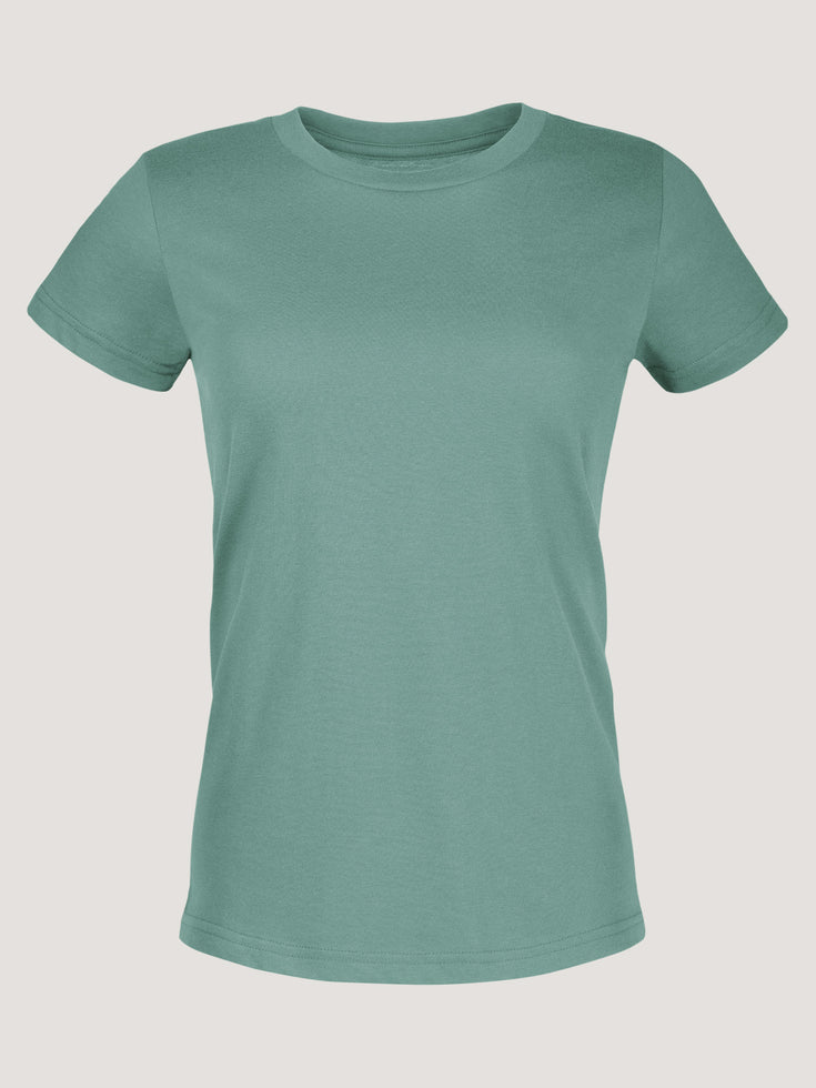 Women's Premium T-Shirts | Crew Tee in Wintergreen at Fresh Clean Threads