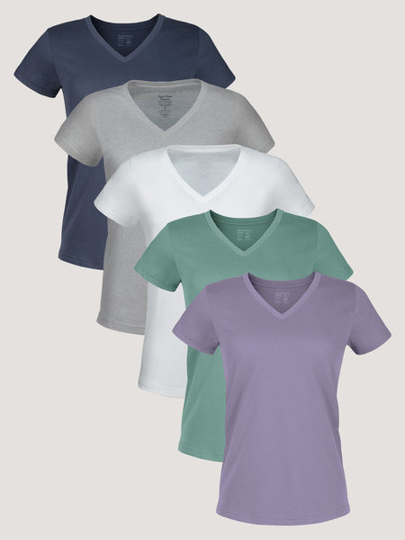 Women's V-Neck Dawn 5-Pack