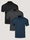 Foundation Men's Performance Polo 3-pack Shirts| Fresh Clean Threads