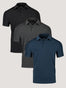 Foundation Men's Performance Polo 3-pack Shirts| Fresh Clean Threads
