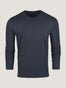 Navy Long Sleeve Crew Neck Ghost Mannequin | Fresh Clean Threads