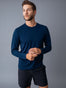 Navy Performance Long Sleeve Tee | Fresh Clean Threads
