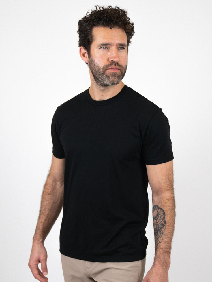 Fall Foundation Crew 5-Pack | Black | Model Size M | Fresh Clean Threads