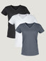 Women's Basic 3-Pack V-Neck Tees | Fresh Clean Threads