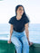 Women's Black Crew Neck (1st Gen.) T-shirt | Fresh Clean Threads
