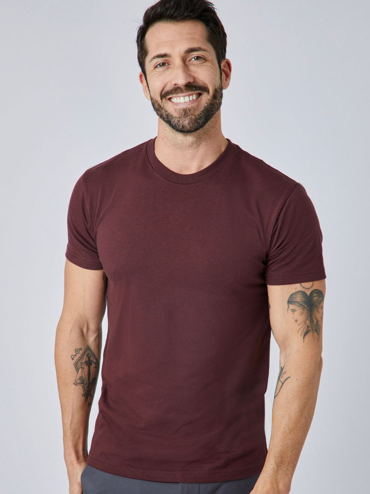 Fall Foundation Crew 5-Pack | Port Red | Model Size M | Fresh Clean Threads