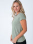 Women's Vintage Green Crew | Fresh Clean Threads