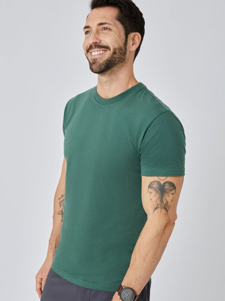 Men's Crew Neck T-Shirt Alpine Green | A fit that looks good on every body